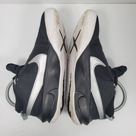 Nike Hustle D 10 Youth Basketball Sneakers Black & Silver CW6735-004 US Size 6Y - Picture 5 of 8